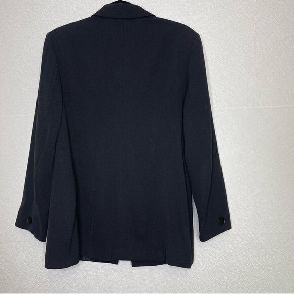 Maxmara Textured One Button Suit Jacket Blazer 14 - Picture 4 of 7